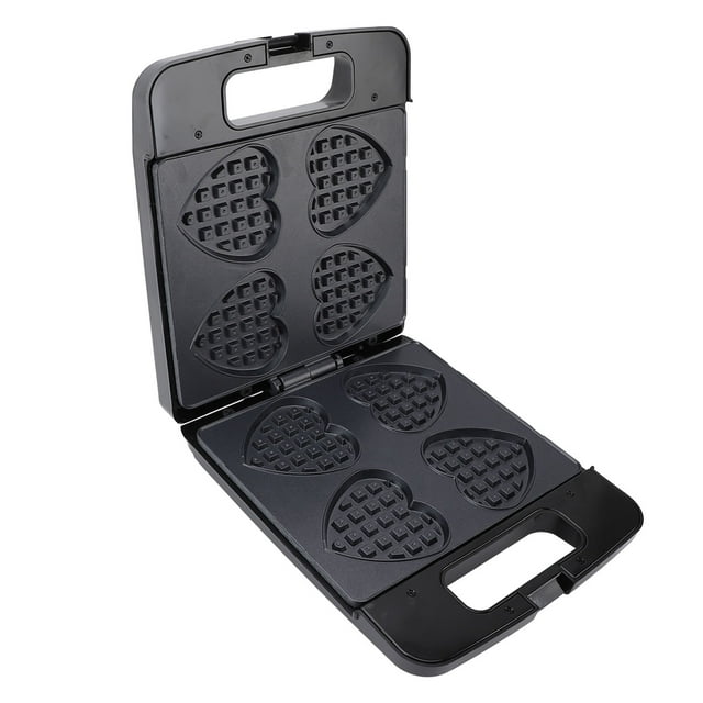 Waffle Maker, Multifunctional Waffle Maker with Heart Shape Design Uniform Even Heating Delicious Breakfast Machine for Maker Cakes Breads