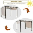 thumbnail image 3 of PINDEE 2 Pieces 16x4 Ft Universal Canopy, Outdoor Pergola Roof Top Cover With Heavy Duty Polyester, Waterproof Replacement for Pergola Structure (Cover Only) (Beige), 3 of 8