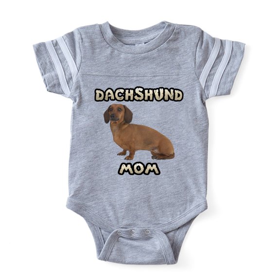 CafePress - Dachshund Mom - Cute Infant Baby Football Bodysuit