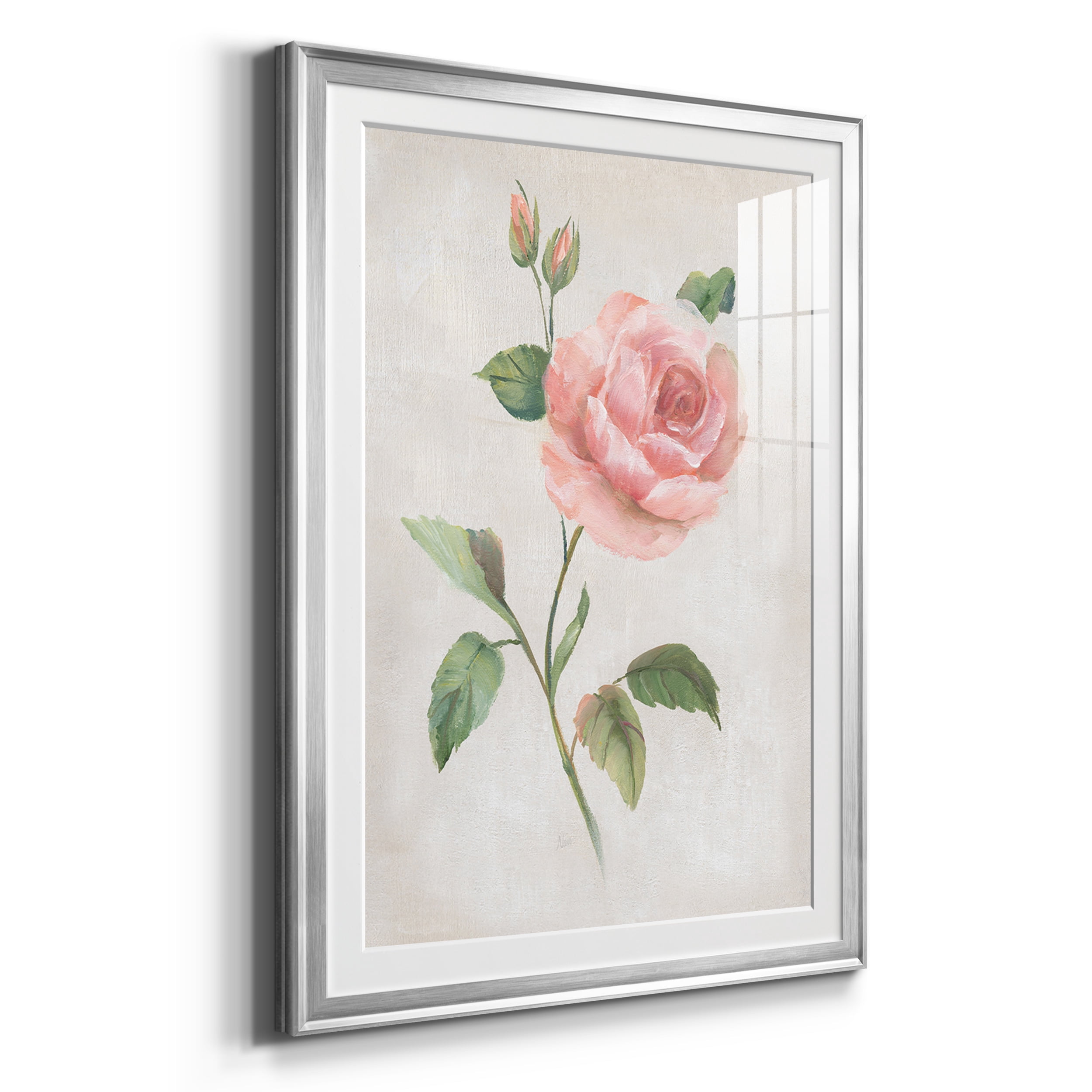 Grandiflora I Premium Framed Prints Set of 3 - Ready to Hang - 30.5 x 42.5 Each - Silver Frame