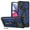 Navy, variant on Tri-layer Case for Motorola Moto G Play 2023, Rugged PC Back Shockproof TPU Bumper Slide Window Rotating Kickstand Card Slots Magnetic Car Mount Heavy Duty Protective Cover, Navy