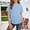 Light Blue, variant on Girls Shirts Side Ruched Short Sleeve V Neck Fitted Tops Casual Summer Soft Tee With Pocket Clothes For Kids Cozy Shirts Tees Tops Girls ,Light Blue,7-8 Years