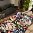 thumbnail image 2 of LaModaHome Non-Slip Rug Anime-Inspired Art Design Rug Washable Mat Child Stain Resistant Living Room Kitchen Carpet - Size: 5,3X3,9ft(160X120cm), 2 of 5