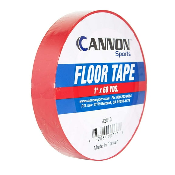 Cannon Sports 42010 1 in. x 60 yd Floor Marking Tape - Red