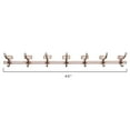 thumbnail image 3 of Woven Paths 7 Numbered Iron Wall Hooks on Rod, 40", Black, 3 of 8