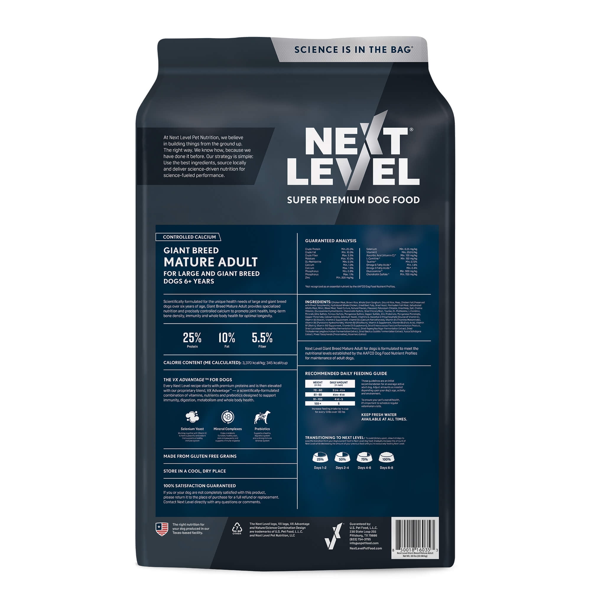 Next Level, Giant Breed Mature Adult, Dry Dog Food, 50 lbs