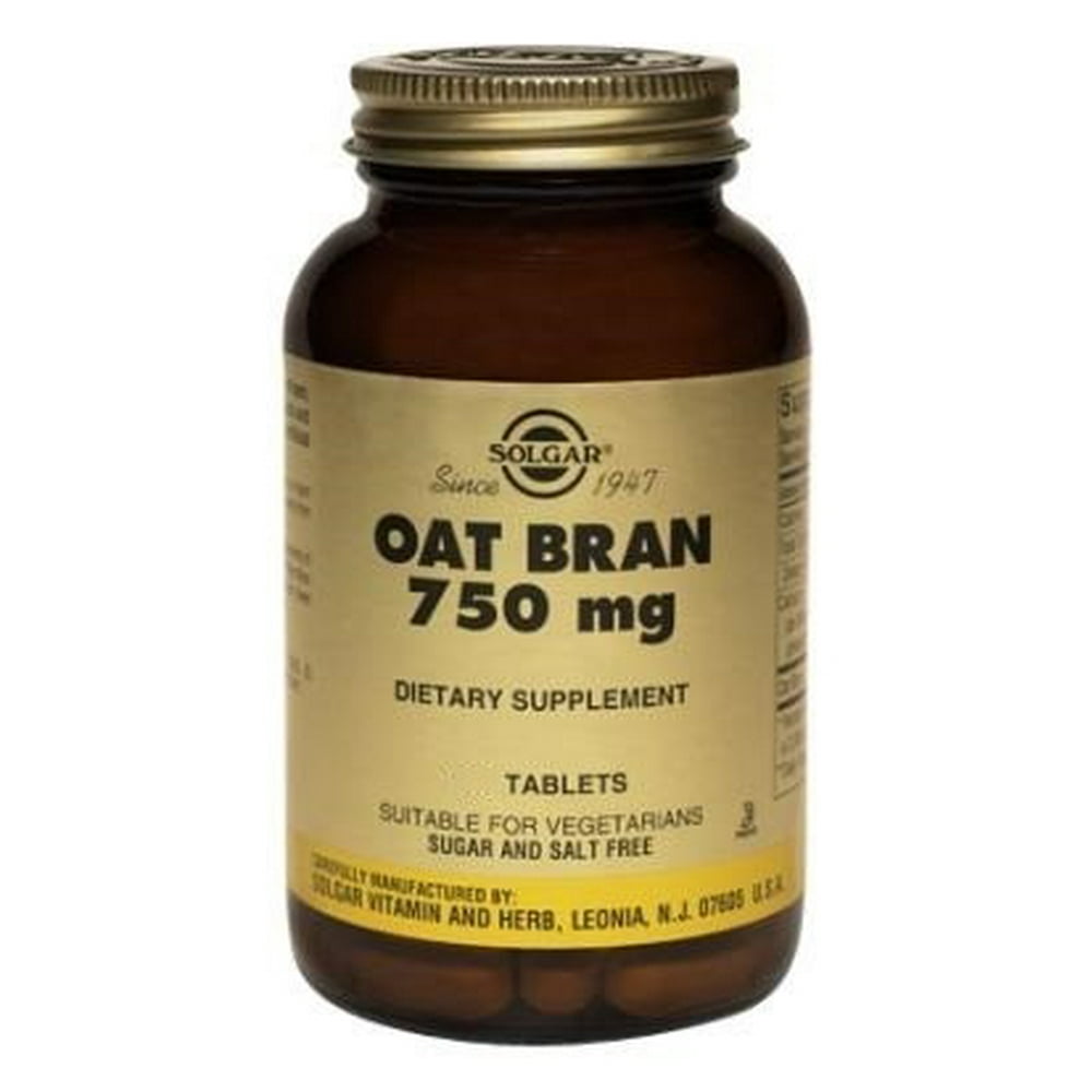 Solgar Oat Bran 750 mg 250 Tablets