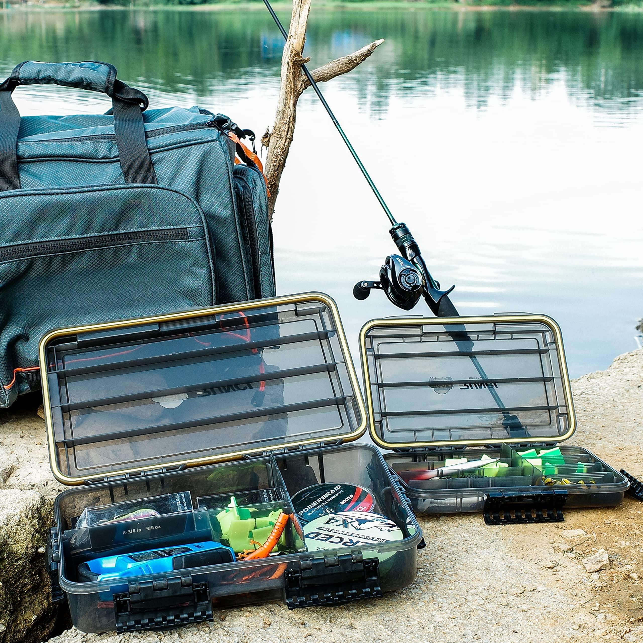 Fishing Tackle Box  Waterproof Tray For Jigs Lures Thicker Floating Utility With Adjustable Dividers 3600/3700/large 3700 Size