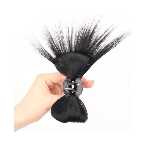 Synthetic Hair Bun Hairpiece Half-tie Hair Grab Clip Ponytail Hair Extensions