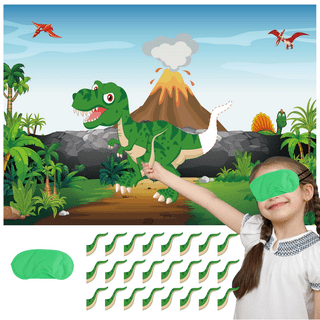  PARTYLOU Dinosaur Party Games, Knockout Dinosaur Egg