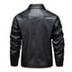 thumbnail image 4 of Ceisia Men's Slim Turn-Down Collar Full-Zip Faux Leather (PU) Casual Jacket Gift, 4 of 9