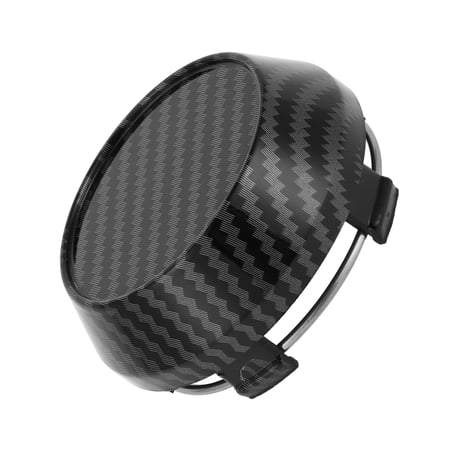 Unique Bargains 60mm 2.36" OD Universal Car Wheel Hub Center Caps Auto Hub Covers Plastic Carbon Fiber Pattern Black