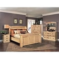 thumbnail image 2 of Bowery Hill Contemporary Solid Wood King Arch Panel Bed in Natural, 2 of 3