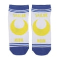 thumbnail image 2 of Sailor Moon Celestial Symbols Women's 5-Pair Ankle Socks, 2 of 8