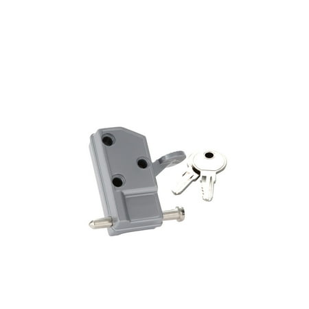 First Watch 1253 Foot-Activated Patio Sliding Door Hardened Steel Bolt Lock with (Best Locks For Sliding Patio Doors)