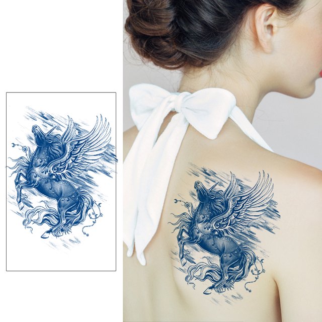 Cuadros Decorativos 8pcs Cool Tattoos Semipermanente Animal Tattoos Sticker Impermeable para Hombres Mujeres Wdftyju embutido en tela
