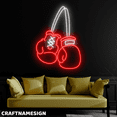 thumbnail image 2 of Craftnamesign Boxing Gloves Neon Sign, Sport Room Bedroom Wall Art, Bar Pub Wall Decor, 2 of 4