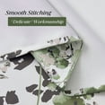thumbnail image 3 of NICETOWN Blackout Floral Curtains for Kitchen, Watercolor Foliage Light Blocking Curtains Thermal Insulated Energy Efficient Grommet Drapes, Olive Green, 52"x63", 2 Panels, 3 of 6
