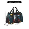 thumbnail image 3 of Balery Surrealist Goat Bolsa de Gimnasio para Mujeres, Bolsa de Viaje con Bolsillo Húmedo, Bolsa de Fin de Semana para Mujeres, Bolsa de Viaje Resistente al Agua, 3 of 7