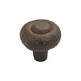 thumbnail image 2 of Hickory Hardware P3002-RI Bouton d'Armoire en Fer Rustique Rustique Raffiné de 1,25 Po, 2 of 4