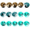 thumbnail image 2 of Halloween Sticker Self-adhesive Fluorescent Decal PVC PVC Sticker Window Wall Luminous Moon Party Decoration, YHW004, 2 of 7