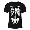 thumbnail image 3 of SJLDQY Halloween Mens T-Shirts Skeleton Graphic Tees Short Sleeve Crewneck Hallowmas T Shirts for Men Trendy Casual Tops, 3 of 3