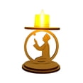 thumbnail image 2 of Candelabro de Ramadán, paquete de material de bricolaje, candelabro LED, adorno de luz, decoraciones de Eid Mubarak para interiores y exteriores, vacaciones Estilo A, 2 of 9