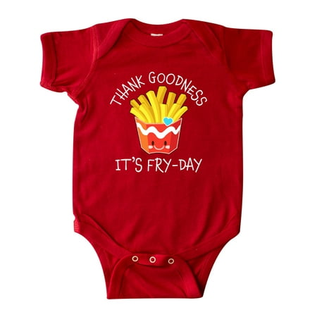 

Inktastic Thank Goodness Its Fry-day- french fries Gift Baby Boy or Baby Girl Bodysuit