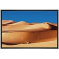 thumbnail image 3 of PixonSign Framed Canvas Print Wall Art Brown Sand Dune Peaks Natured Desert Photography Realism Rustic Landscape Colorful Multicolor Neon for Living Room, Bedroom, Office - 24"x36" Black, 3 of 5