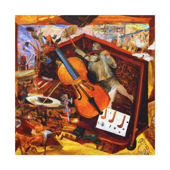 Violin Player's Melody - Canvas
