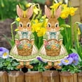 thumbnail image 5 of Seyotauo Easter Yard Signs Bunny Lawn Stake 2D Waterproof Colorful Rabbits Egg Ornament for Easter Holiday Festival Outdoor Spring Garden Decoration Gift, 5 of 6