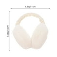 thumbnail image 3 of Ear Warmer Winter Plush Ear Covers Headwear Outdoor Earmuffs Accessory for Women Girls Winter (White), 3 of 10