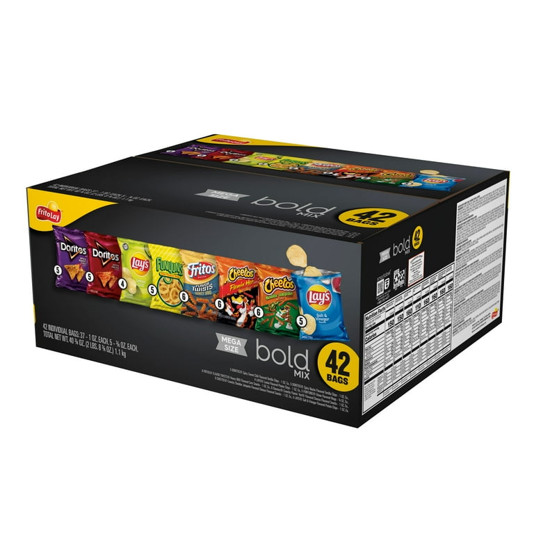 Frito-Lay Bold Mix Variety Pack, Assorted 42 Count Family