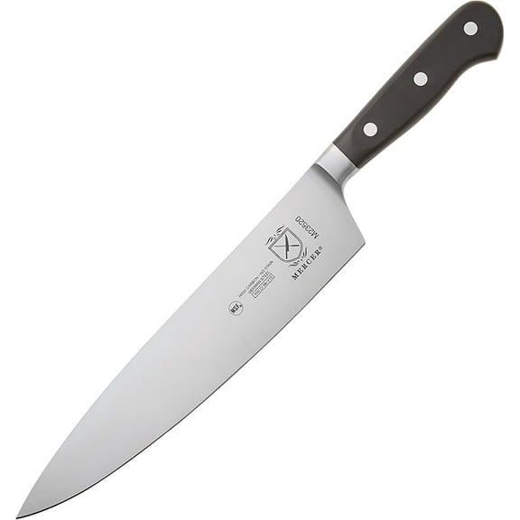 Mercer Culinary Renaissance Steel 9 Inch Chef's Knife, Black