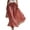 Red, variant on Maxi Skirts for Women Elastic Waist A Line Plaid Skirts Summer Casual Pleated Gingham Flowy Long Skirts, M