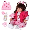 thumbnail image 1 of DOLLHOOD Reborn Baby Dolls - 18-Inch Realistic Baby Doll with Complete Baby Doll Accessories - Lifelike, Soft Silicone Newborn Girl Doll with Movable Arms and Legs - Comes with a Birth Certit, 1 of 5