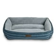 thumbnail image 2 of (2 pack) Vibrant Life Extra Large Dog Bed, Bolster Bed for Large Dogs, 42" x 32", Blue, 2 of 6