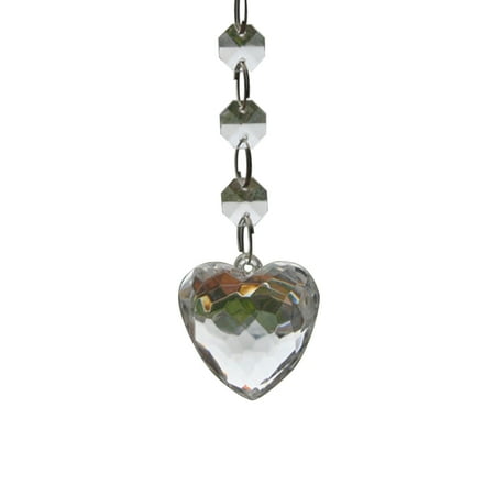 

Etereauty Beads Chandelier Crystal Garland Teardrop Crystals Bead Hanging Chain Lamp Curtains String Gems Strand Rainbow Glass