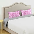 thumbnail image 4 of Ryvnso Satin Pillowcase Tie Dye Pink Pillow Cases Standard Size 30x20in, 4 of 6