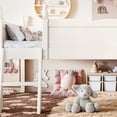 thumbnail image 6 of Harper & Bright Designs Full Loft Bed with Side Book Shelf, Solid Wood Low Loft Bed Frame with Full-Length Guardrails and Ladder for Boys Girls, Beige, 6 of 15