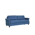 thumbnail image 2 of Kingway Furniture Glory Microfiber Storage Living Room Sofa in Blue, 2 of 3