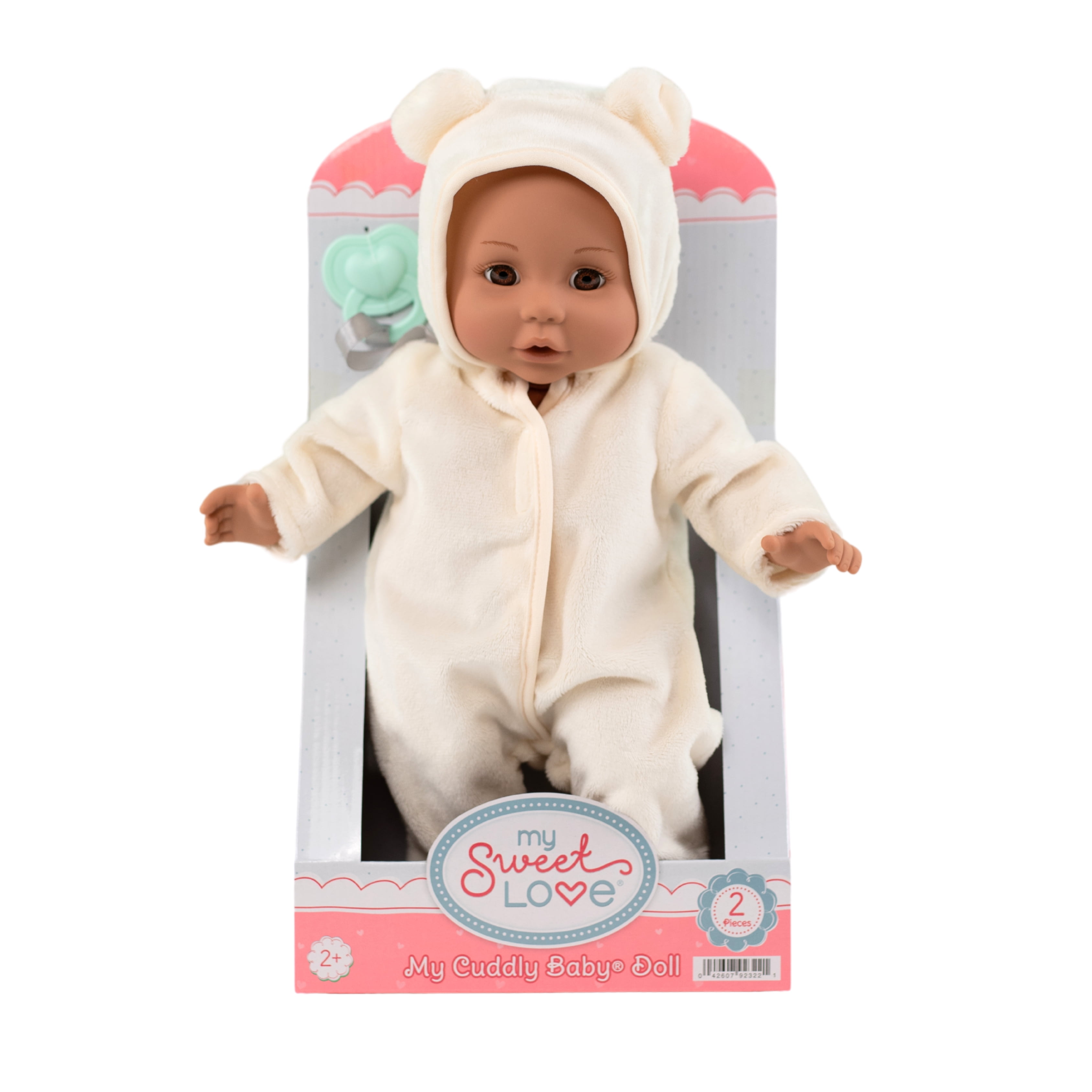 My Sweet Love 14-inch My Cuddly Baby® Doll, Ivory Onesie Outfit
