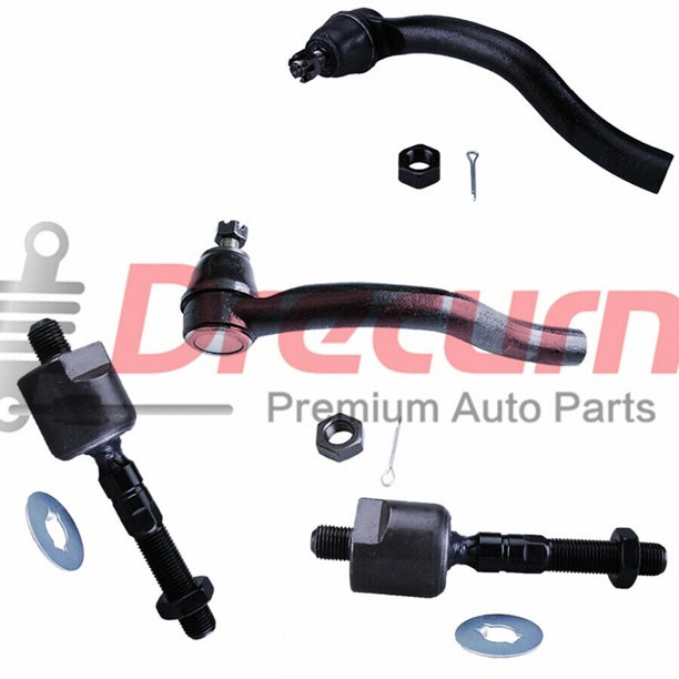 4Pcs Inner Outer Tie Rod Kit For Honda Accord EX 20032007 V6 3.0L