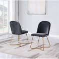 thumbnail image 2 of Sunland 2-piece Upholstered Velvet Side Chairs in Gray, 2 of 2