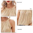thumbnail image 4 of Sin mangas de lentejuelas tanque brillo cuello redondo chispa lentejuelas tanque camisa para mujer señora verano, 4 of 5