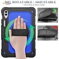 thumbnail image 3 of Funda SEYMAC Stock para Samsung Galaxy Tab S10 Plus/S9 Plus 5G de 12,4 pulgadas con protector de pantalla y soporte para lápices, azul, 3 of 7