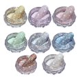 thumbnail image 1 of Polvo De Uñas Cromo Efecto Espejo De Uñas Polvo Nail Art Glitters Polvo [Yue Xinghui] Propiedad Intelectual Sin Procesar 8 Colores Manicura Cristal Diamante Triturado Polvo ANGGREK  Otros, 1 of 8