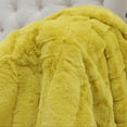 thumbnail image 6 of Home Soft Things Super Soft Decorative Throw Blanket - Lemon Curry- 50" x 60", 6 of 8