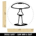 thumbnail image 2 of Amanita Phalloides Deathcap Toxic Mushroom Whimsical Fungus Fungi Self-Inking Rubber Stamp Ink Stamper - Black Ink - Medium 1 Inch, 2 of 7