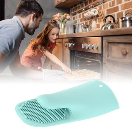 

1PC Silicone Gloves Oven Heat Insulated Finger Gloves Cooking Baking Microwave Non Pot Holder Gloves Kitchen Tool Clear Gloves Large Late Gloves Small 1000 Gloves Men Work Disposable Gloves for